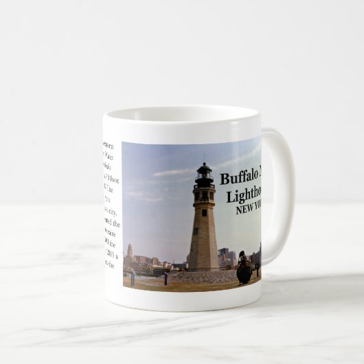 Buffalo Main Lighthouse, New York Mug (Devant droit)