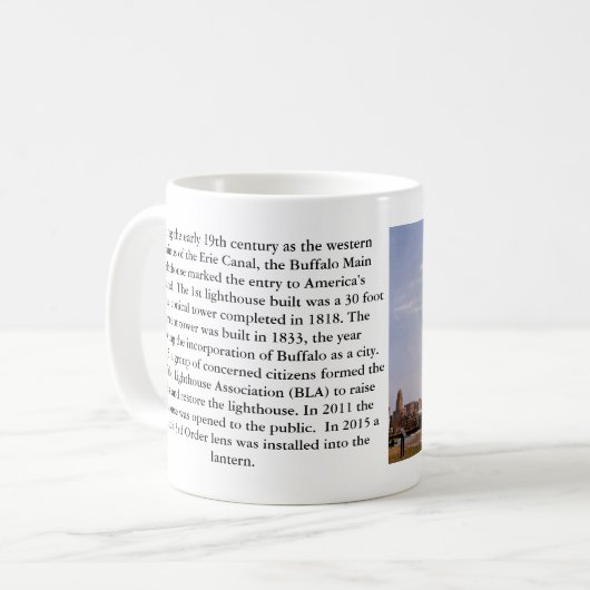 Buffalo Main Lighthouse, New York Mug (Devant gauche)