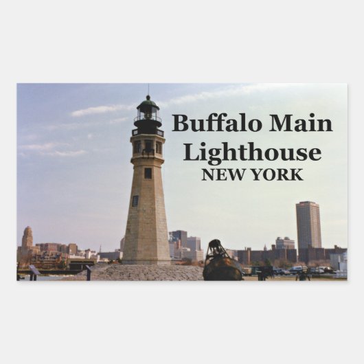 Buffalo Main Lighthouse, Stickers New York (Devant)