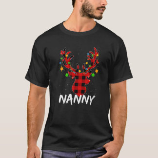 Buffalo met kalveren en rendierlijk kerstmis Pa T-shirt