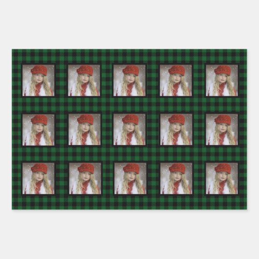 Buffalo met kerstmis inpakpapier vel (Voorkant)