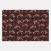 Buffalo  met kerstmis inpakpapier vel (Voorkant)