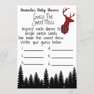 Buffalo met vuil Baby shower Kaart