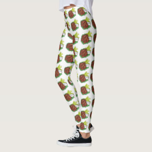 Buffalo New York BBQ Chicken Wings Celery Foodie Leggings