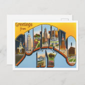 Buffalo, New York Big Letters Briefkaart (Voorkant / Achterkant)