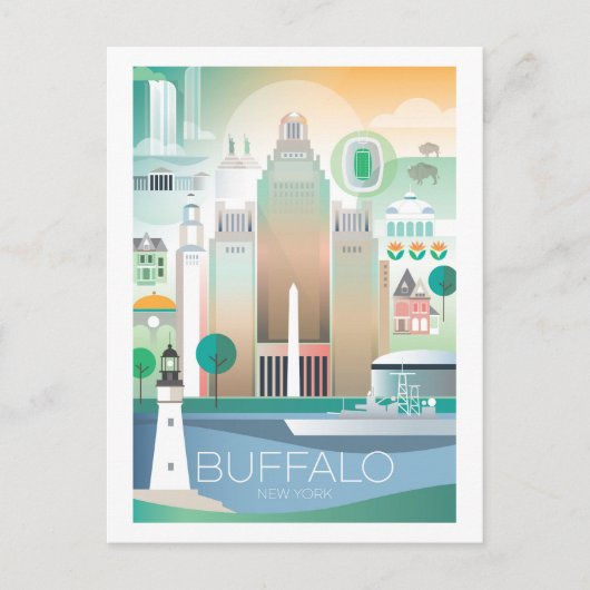 Buffalo, New York Briefkaart (Voorkant)