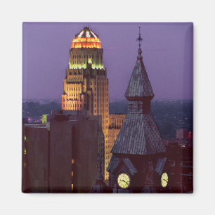 Buffalo New York jjhelene 2 Inch Square Magnet Magneet