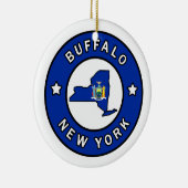 Buffalo New York Keramisch Ornament (Rechts)