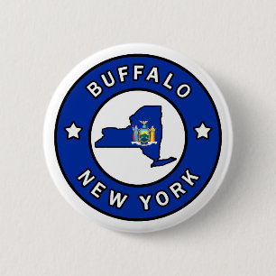Buffalo New York Ronde Button 5,7 Cm