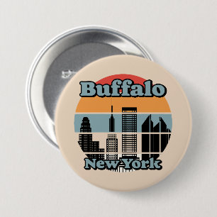 Buffalo New York Ronde Button 7,6 Cm