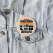  Buffalo New York Ronde Button 7,6 Cm (In situ)