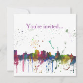 BUFFALO NEW YORK SKYLINE - Invitations (Devant)
