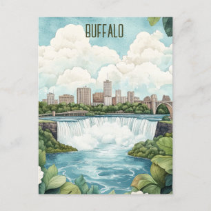 Buffalo New York State Travel Briefkaart