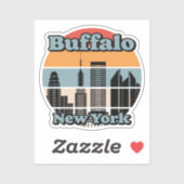 Buffalo New York Sticker (Vel)