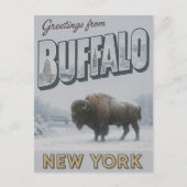 Buffalo New York Winter Briefkaart (Voorkant)