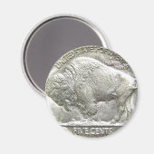BUFFALO NICKEL MAGNEET (Voorkant / Achterkant)
