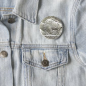 BUFFALO NICKEL RONDE BUTTON 5,7 CM (In situ)