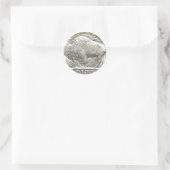 BUFFALO NICKEL RONDE STICKER (Tas)