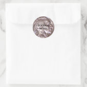 Buffalo Nickel Ronde Sticker (Tas)