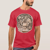 Buffalo Nikkel Hobo Munt Viking Blacksmith Forge T-shirt (Voorkant)