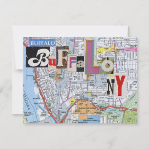 Buffalo NY Collage Briefkaart
