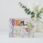 Buffalo NY Maps Carte postale Collage 40 (Debout devant)