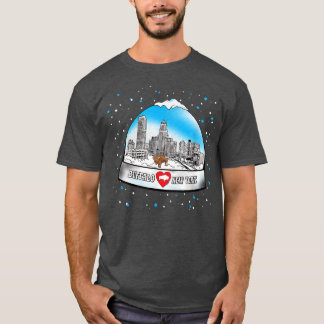 BUFFALO NY-sneeuw wereldbol 716 New York-liefde BF T-shirt