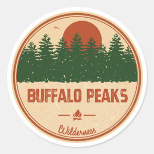Buffalo Peaks Wilderness Colorado Ronde Sticker