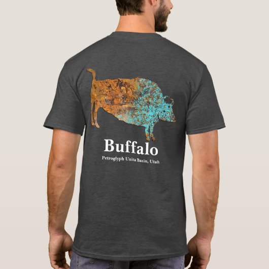 Buffalo Petroglyph T-shirt (Achterkant)