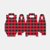 Buffalo plaid bedankdoosjes (Uitgevouwen)
