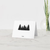 Buffalo Plaid-bedankkaartjes Kaart (Achterkant)