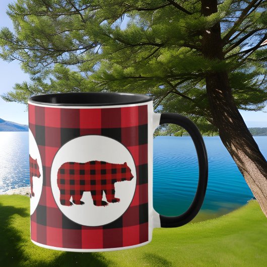 Buffalo plaid beer Country Kitchen mok
