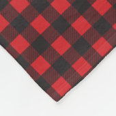 Buffalo plaid beer gepersonaliseerde deken (Hoek)
