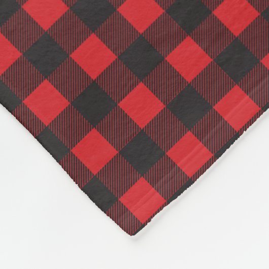 Buffalo plaid beer gepersonaliseerde deken (Hoek)