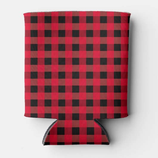 Buffalo plaid blikjeskoeler (Voorkant)