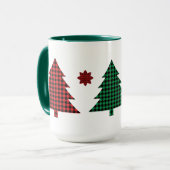 Buffalo Plaid Bomen Mok (Voorkant links)
