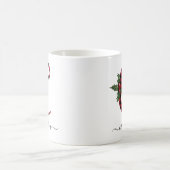 Buffalo Plaid C Monogramme Café de Noël Mug (Centre)