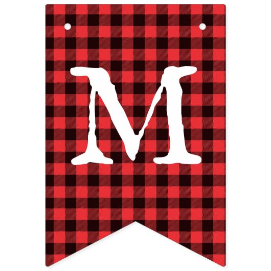 Buffalo Plaid Check Joyeux Noël Bund drapeaux (Premier drapeau)