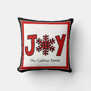 Buffalo Plaid Christmas Joy Kussen