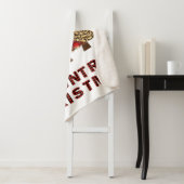 Buffalo Plaid Christmas Tree Sherpa Blanche (En situation)