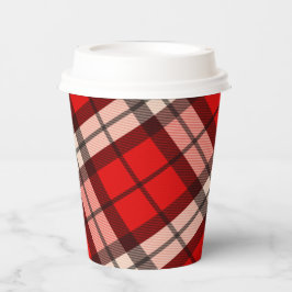 Buffalo Plaid Eenvoudige Papercup Papieren Bekers