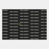 Buffalo Plaid Feestelijke Rendieren Kerstmis Inpakpapier Vel (Voorkant 3)