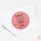 Buffalo plaid Florida chalet nourriture étiquette  (Enveloppe)