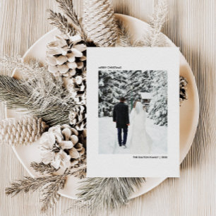 Buffalo Plaid Foto Kerstmis   vrolijk kerstfeest Feestdagenkaart