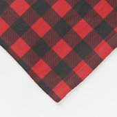 Buffalo plaid hert gepersonaliseerde deken (Hoek)