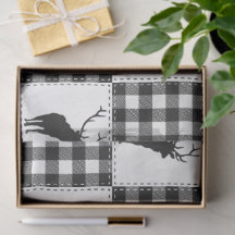 Buffalo Plaid Hert Rustic Woodland Patroon