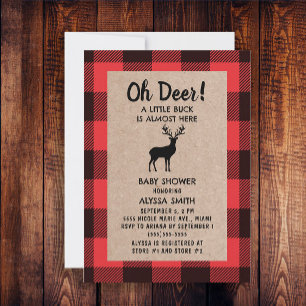 Buffalo Plaid Houthakker Oh Hert Jongen Kaart