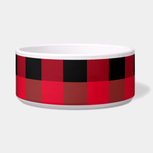 Buffalo plaid huisdier kom