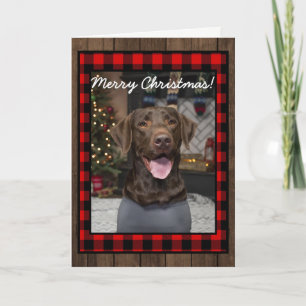 Buffalo Plaid Kerst Kaart