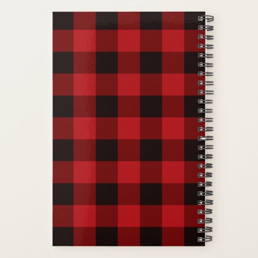 buffalo plaid mariage rustique d'hiver (Dos)